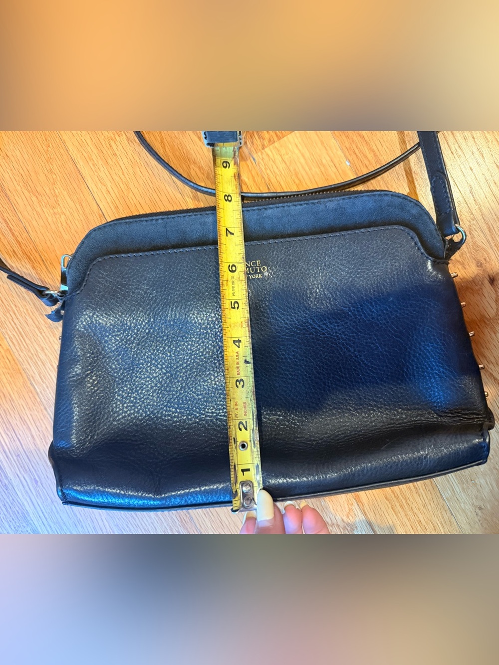 Vince Camuto Black Leather Crossbody Bag - Picture 8 of 9